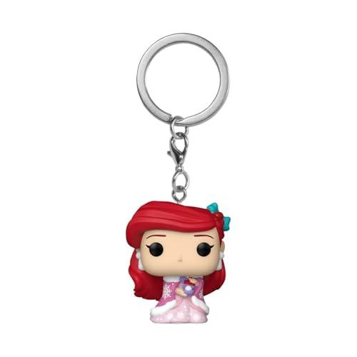 Funko Pop! Keychain: Princess Holiday - Ariel - Disney Princesses - Principesse Disney - Mini Figura in Vinile da Collezione Novità Portachiavi - Riempitivi per Calze - Idea Regalo - Minifigure