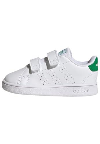 adidas Advantage, Sneakers Unisex - Bambini, Bianco (Ftwr White/Green/Core Black), 26 EU