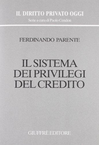 Sistema Dei Privilegi Del Credito