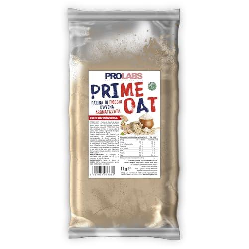 PROLABS - PRIME OAT - Farina di fiocchi d'avena aromatizzata in busta - Wafer-Nocciola - Ricche di fibra - Senza olio di palma – Vegan