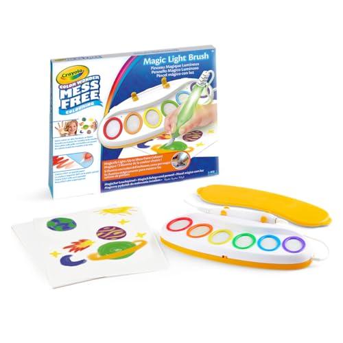 CRAYOLA Color Wonder Magic Light Brush, MagiPennello Luminoso, Set Pittura Senza Macchia, attività Creativa e Regalo per Bambini dai 3 Anni, Pennello Magico, 75-7131, Versione Internazionale
