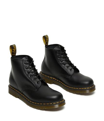Dr. Martens 101 Smooth Stivaletti con Lacci, Unisex - Adulto, Nero (Black Vintage), 37 EU