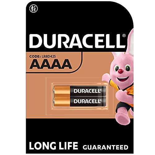Duracell - AAAA, Batteria Specialistica 1.5V, confezione da 2, (MN2500/LR8D425) progettate per matite digitali, dispositivi medici e fari