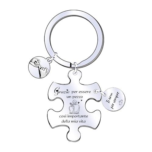 FGHJK Regalo San Valentino San Valentino per Lei Regalo San Valentino per Lui Portachiavi Personalizzato Regalo Fidanzato Fidanzata Regalo Coppia Portachiavi Coppia Idee Regalo Coppia