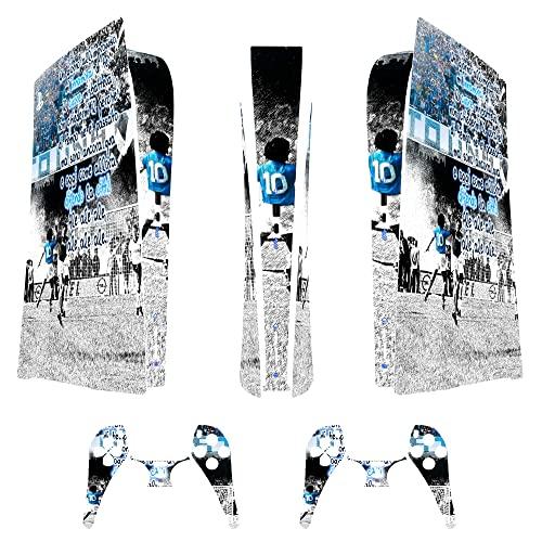 Skin Adesiva - Compatibile per PS5 - Cover per personalizzare la Console - Pellicola in Vinile Removibile - Qualità HD Satinata Opaca (Digital, Napoli Coro)