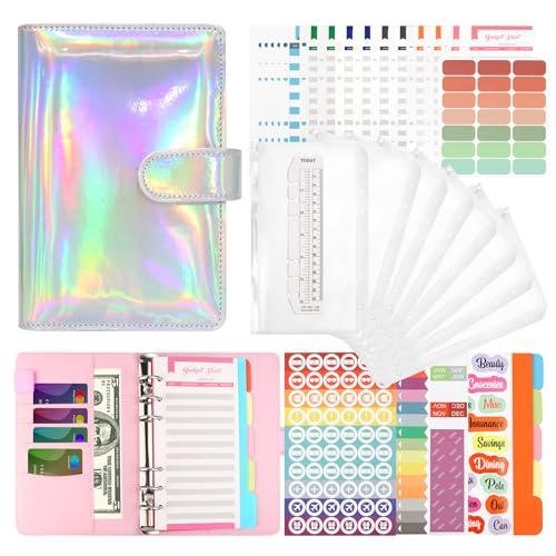 LTZGO Raccoglitore ad 6 Anelli, Budget Binder con 40Pezzi