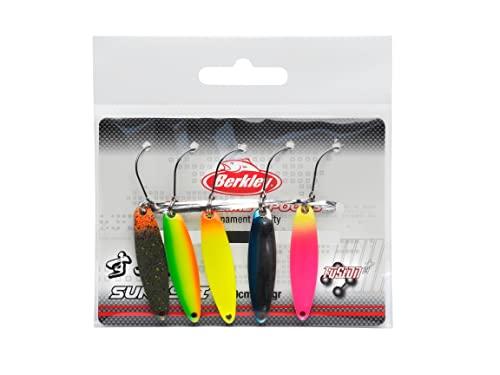 Berkley Area Game Spoons 5 Pack – Piccolo Wobbler Spoon per trota e pesce persico, senza piombo, fusione 19 ganci