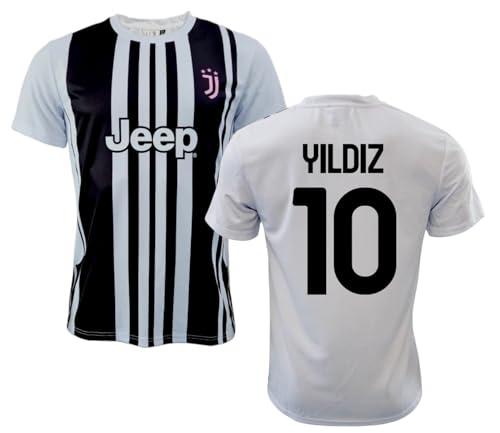 JUVENTUS Maglia Kenan Yildiz 10 Replica Ufficiale Autorizzata 2025-2026 Bambino (Taglie-Anni 4 6 8 10 12) Adulto (S M L XL XXL) - S