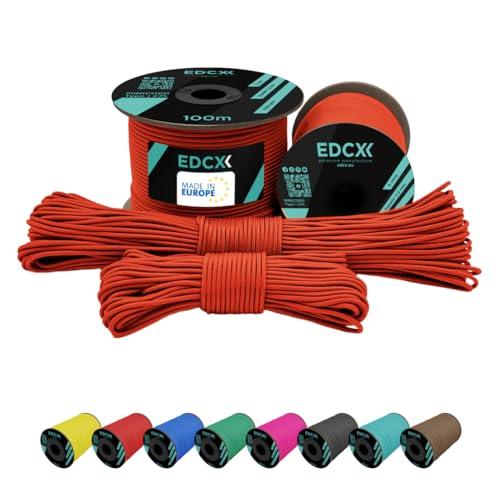EdcX 2 mm Nylon Paracord 275 (15, 30, 50 And 100 m)– 100% Nylon Rope, 3-Strand Cord, Nylon Cord 2 mm in Many Colours (Sofit Orange, 15 m)