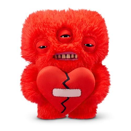 Fuggler Love Fuggs di ZURU Funny Ugly Monster, peluche, da collezione, giocattolo (Love Fugg - Annoyed Alien - RED)