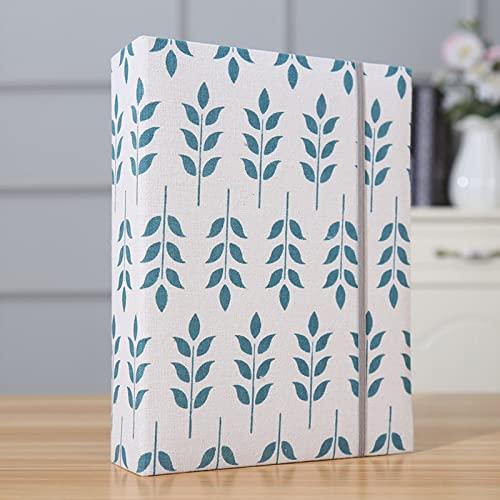 Album fotografico 10 x 15 cm, 200 foto, copertina in lino, album fotografico per famiglia, anniversario di matrimonio, vacanze del bambino, 200 foto (10 x 15 cm), verde erba