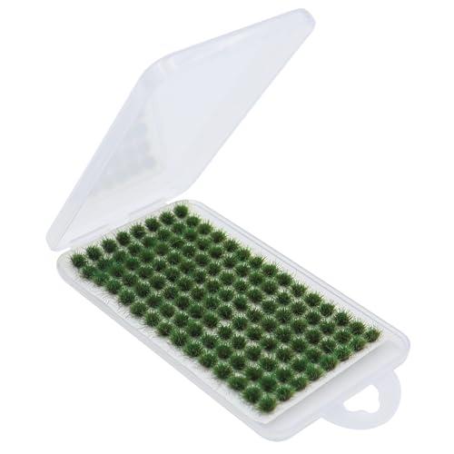 INNAL 120 Pezzi Ciuffo di Erba Statica,Deco Dell'erba in Miniatura,Mini Ciuffi Modello,Kit Erba,Modellismo Statico,Cuffi Erba Statica Modello per DIY Ferroviario Treno Paesaggio Decorazione Erba