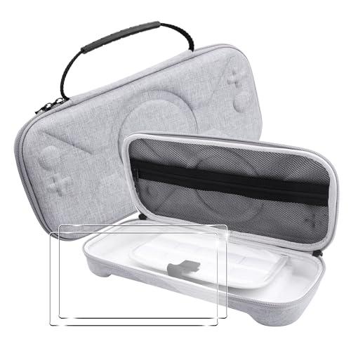 FDHYFGDY Custodia per Nintendo Switch 2 Cover + 2x Protective Film, [Antiurto] Custodia per sacchetti portatile per copertina protettiva, Borsa portante per Switch 2, Travel -friendly - Gray