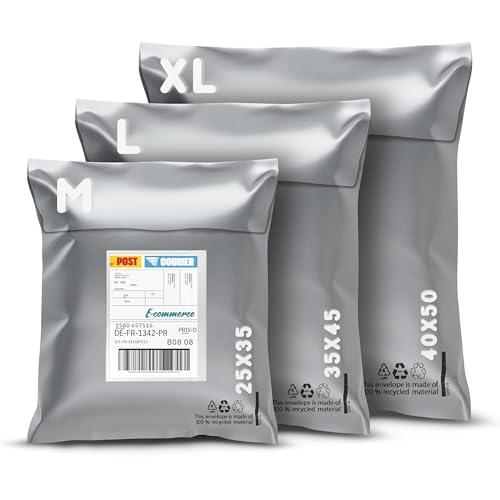 RAGO® Buste per Spedizioni Vinted I Set da 30 pezzi - M-10 pezzi I L-10 pezzi I XL-10 pezzi I Sacchetti Spedizione Buste Plastica I Pacchi per Spedizioni vinted Imballaggio + Busta Porta Documenti C6