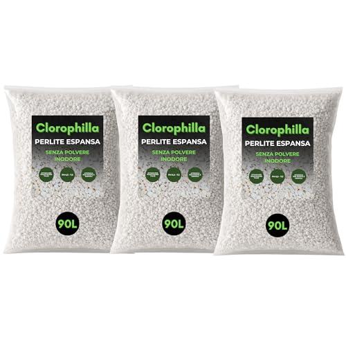 CLOROPHILLA Perlite 3-5mm per Piante in Vaso Leggera e Porosa, Perlite Giardinaggio Ideale per Terricci, per Piante, Ortaggi e Spezie