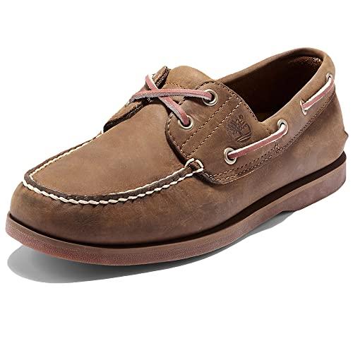 Timberland Classic 2 Eye, Scarpe da Barca Uomo, Marrone Gaucho Roughcut Smooth, 40 EU