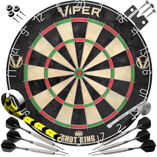 Viper, Shot King Regulation-Set di bersagli con Punta in Acciaio Unisex, Nero, 17.75 inch