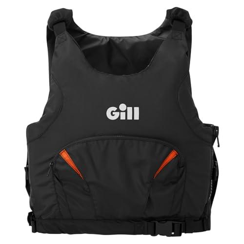 Gill PRO Racer Side Zip 50N Kayak Dinghy Sailing PFD Giubbotto salvagente per Sport Acquatici - Nero Arancione - Unisex