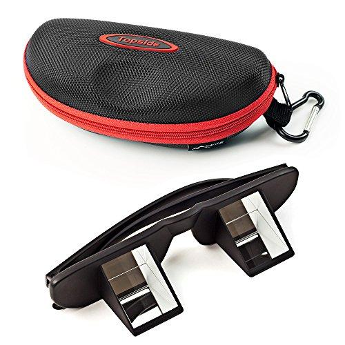 TOPSIDE Occhiali da sicura (Occhiali da Arrampicata) con Lenti prismatiche di Ottima qualità, con Custodia e Laccetto