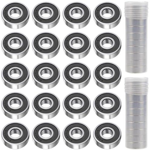 XSHAO® 20 Pz Cuscinetti a Sfere 12x28x8 mm, Cuscinetto 6001 2RS Cuscinetti a Sfere a Gola Profonda per Torni/Motori/Stampanti 3D/ Fresatrici/Vari Dispositivi Meccanici