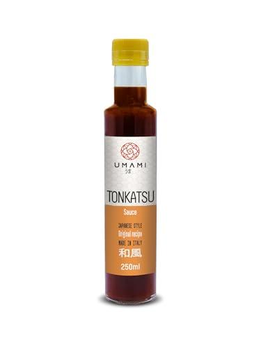Umami Salsa Tonkatsu 250ml, con frutta e verdura BIO, elaborata con Salsa di Soia Artigianale prodotta in Giappone, senza conservanti, coloranti ne OGM
