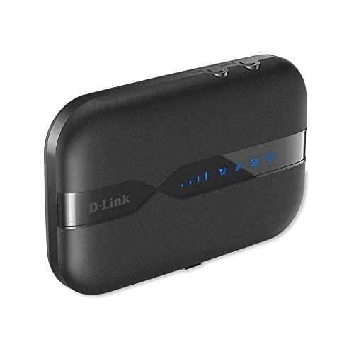D-Link DWR-932 Pocket Hotspot 4G LTE via SIM, Wi-Fi N150 Mbps, SIM e Micro SD Card Slot, Porta Micro USB, Inclusa Batteria Ricaricabile da 2020 mAh, Nero/Antracite