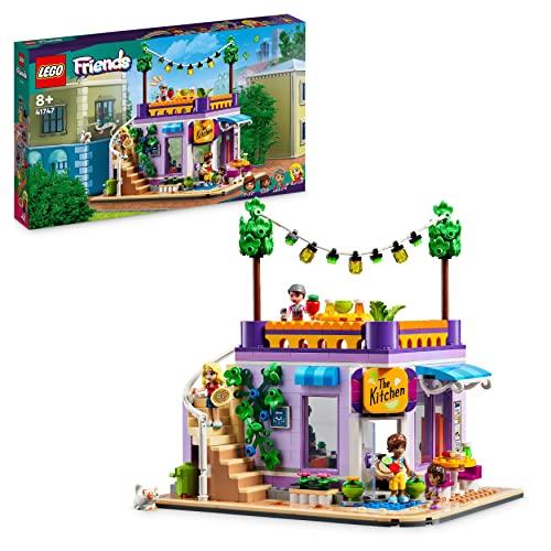 LEGO 41747 Friends Cucina Comunitaria di Heartlake City, Playset con Accessori Giocattolo per Cucinare, 3 Mini bamboline e Gatto Churro, Compatibile con il Centro Comunitario (41748)