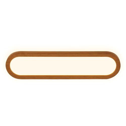 BRILONER - Lampada specchio bagno a luce indiretta, protezione IP44 contro gli spruzzi d'acqua, montaggio a parete, luce bagno, applique specchio, 35 x 9 x 4 cm, colori del legno