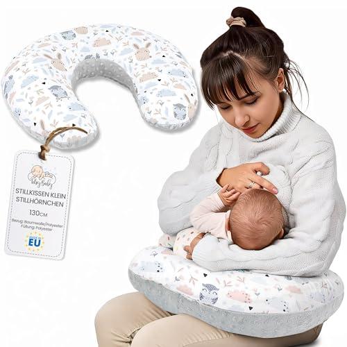 Totsy Baby Cuscino allattamento e gravidanza Basic 130 cm - cuscini neonato per allattare e dormire accessori per mamma y bebe lavabile e multifunzione Oeko-Tex Gufi Grigio B