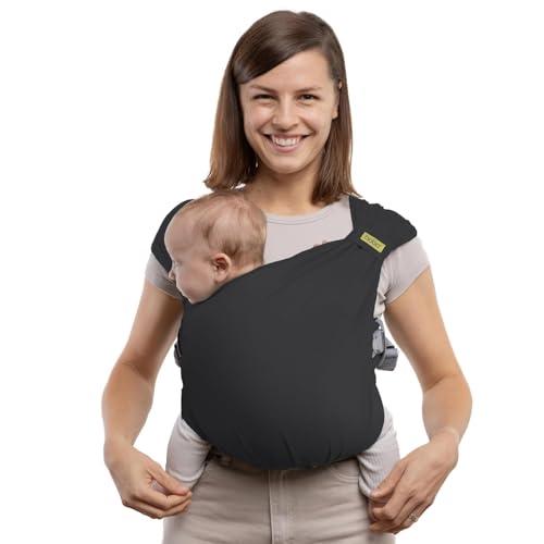 Boba Bliss Fascia Porta Bebe - Marsupio Neonato o Bambino 2 in 1 - Fascia Neonato Senza Nodi - Ideale per la Salute dei Fianchi - Marsupio Bambino Soffice ed Ergonomica - 3,2 a 16 Chili