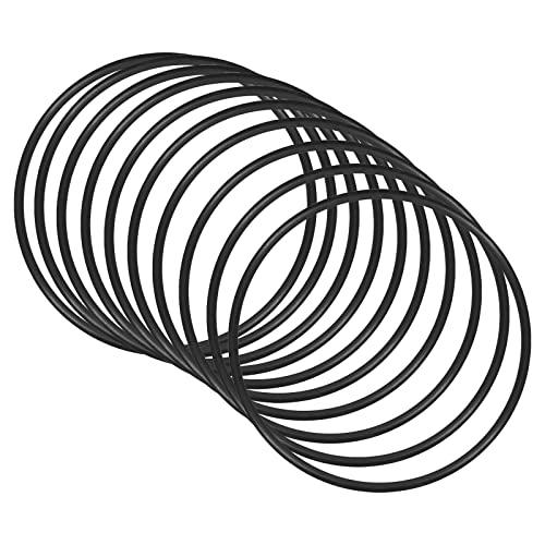 QUARKZMAN Nitrile Gomma O-Ring 60mm x 56mm x 2mm Guarnizioni di Tenuta Anelli Rubinetti Rotondo Guarnizione Rondella per Rubinetto Idraulica Riparazione Sigillatura Connessione, 10 Pezzi