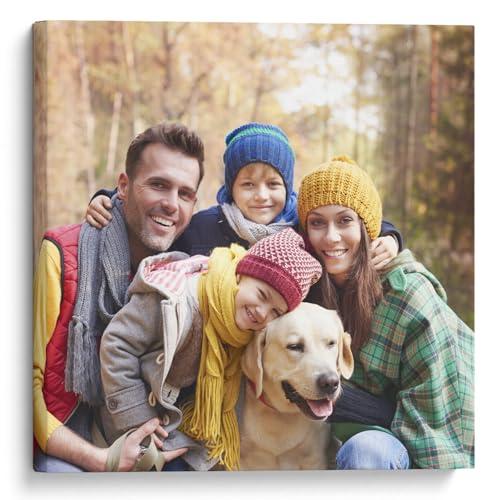 Woopers Quadro Personalizzato con Foto su Tela Canvas - Fotoquadro con Telaio in Legno - Quadretto Stampato in HD da 20x20 a 50x100