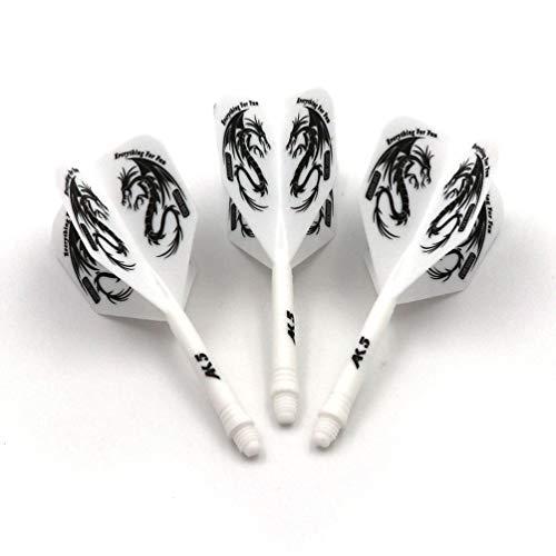 CUESOUL ROST Personalizzato Dartpfeile Integrato Schäfte Shaft And Darts Flight Medium, Set di 3 Pezzi Dragon Pattern (CSAK-5JL2-S)