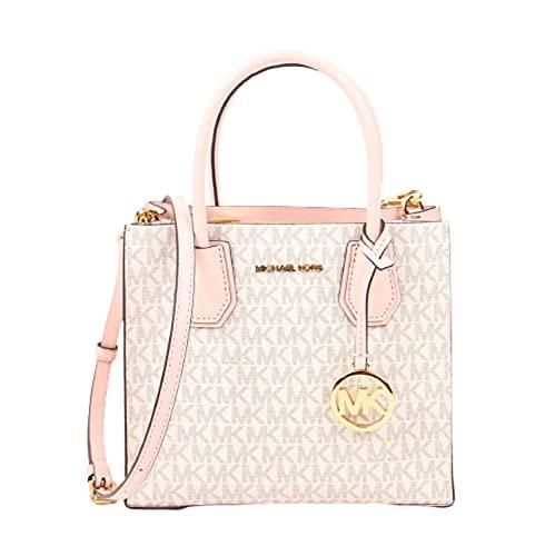 MICHAEL KORS MERCER MEDIUM MESSENGER CROSSBODY SATCHEL POWDER BLUSH MULTI