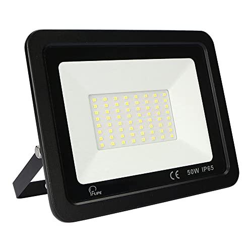 Mille Lucciole Faretto LED da Esterno 50W,Faro LED Esterno 5000LM,Faretti LED Esterno Impermeabile IP65,Faro LED da Esterno 72 LED 6500K Bianco Freddo,Faretto da esterno Giardino【Guscio Nero】