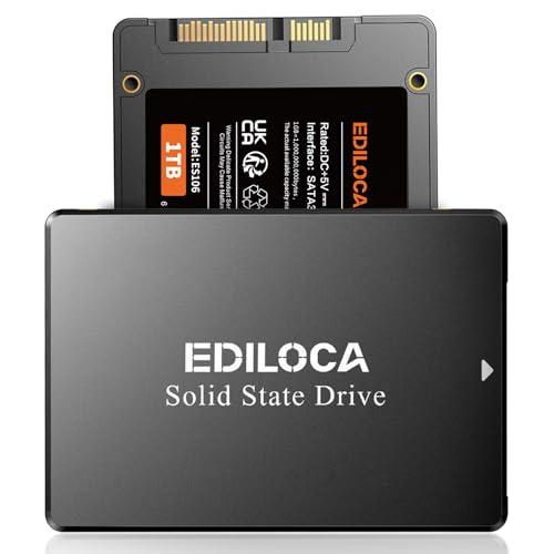 Ediloca ES106 - Hard disk interno 3D NAND TLC da 1 TB SSD SATA III da 2,5