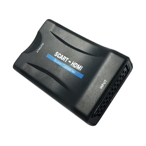 CONVERTITORE DA SCART A HDMI CON SCALER CON ALIMENTATORE COMPRESO