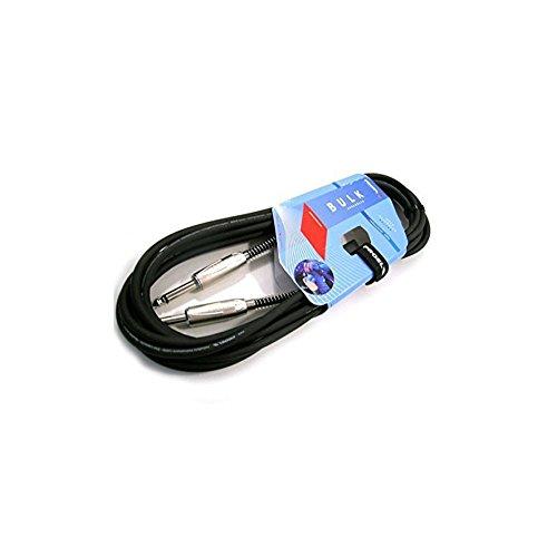 PROEL BULK100LU5 - Cavo audio per strumenti con connetori Jack Mono Dritto Maschio 6.3 mm a Jack Mono Dritto Maschio 6.3 mm, 5mt., Nero