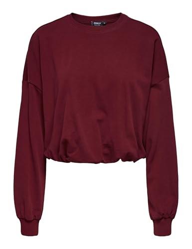 ONLY Onlfie L/S Balloon Ub Swt, Cabernet, XL Donna