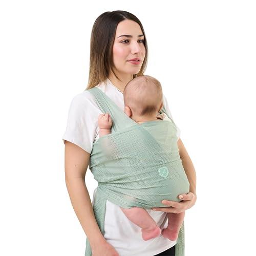 Koala Babycare Fascia Porta Bebè Estiva – Fascia Neonato Traspirante per Mare, Piscina, Doccia – Water Sling Leggera per Climi Caldi | Regolabile, Rapida Asciugatura, fino a 9 kg