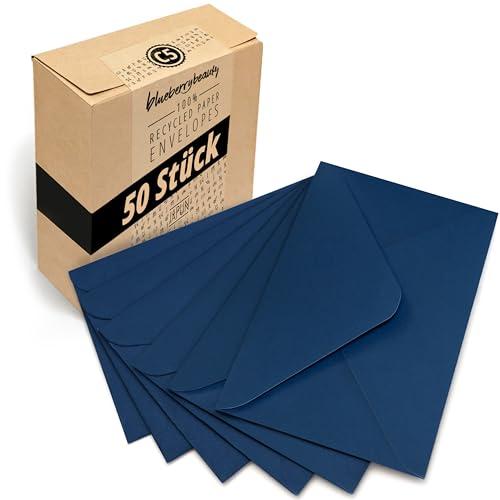 Japun - buste (50 pezzi) di carta, busta, senza finestra - DIN C5-220 x 156 mm - blu