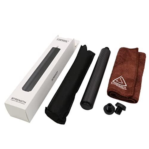 CUESOUL Prolunga per Stecca da Biliardo in Fibra di Carbonio da 8 Pollici con 3 raccordi per paraurti