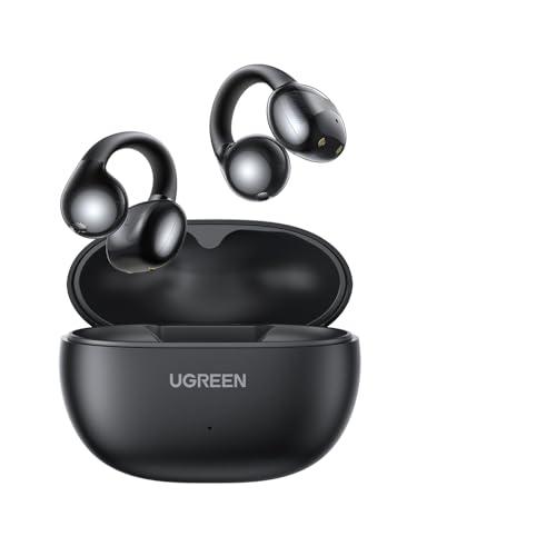 UGREEN HiTune S3 Cuffie Bluetooth 5.4 Auricolari Sport con Clip Aperta Cancellazione del Rumore ENC Hi-Fi Stereo e Bassi Profondi 30H di Autonomia Ricarica Rapida USB-C IPX5 Impermeabile Nero