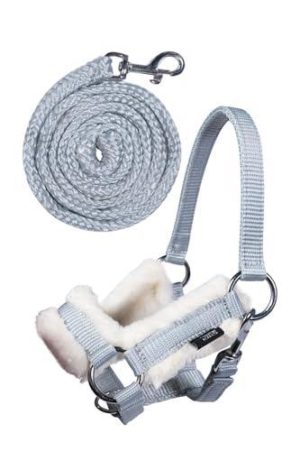 HKM SPORTS EQUIPMENT Hobby Horse - Set di cavezza (grigio)