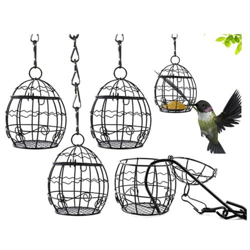 Fornitore per uccelli all'aperto Fornitore per uccelli sospeso in primavera Fornitore per il giardino 4 Pezzi Loopunk