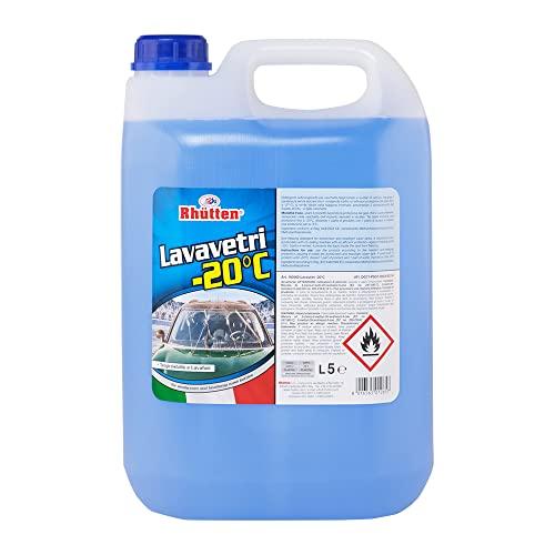 Lavavetri Invernale -20°C, Per Vaschette Lavavetri e Lavafari, Pronto all'Uso, Antigelo fino a -20°C, 5L
