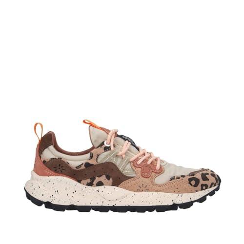 FLOWER MOUNTAIN - Yamano 3 Uni Suede/Print/Nylon Beige-Milk-Light Br - 2017818-27-1E53 - Panna