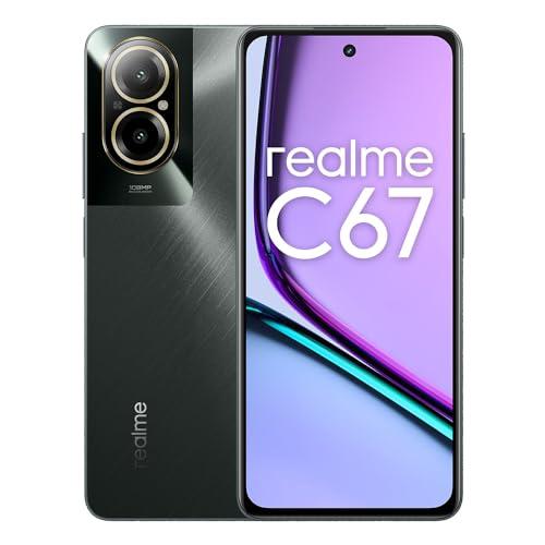 realme Smartphone C67 5000mAh 8GB+256GB 6.72'' 90Hz Doppio altoparlante stereo Snapdragon 685 108MP 3X In-sensor Zoom Camera, Black Rock