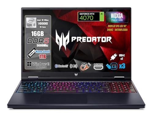 Acer Notebook Gaming Predator Helios Neo 16, Processore Intel Core i9-14900HX, RAM 16 GB DDR5, SSD 1TB PCI,Display 16