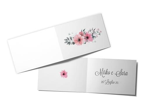 Bigliettini Bomboniera Confetti Personalizzabili con Nome e Data per tutte le Occasioni (18-Matrimonio)